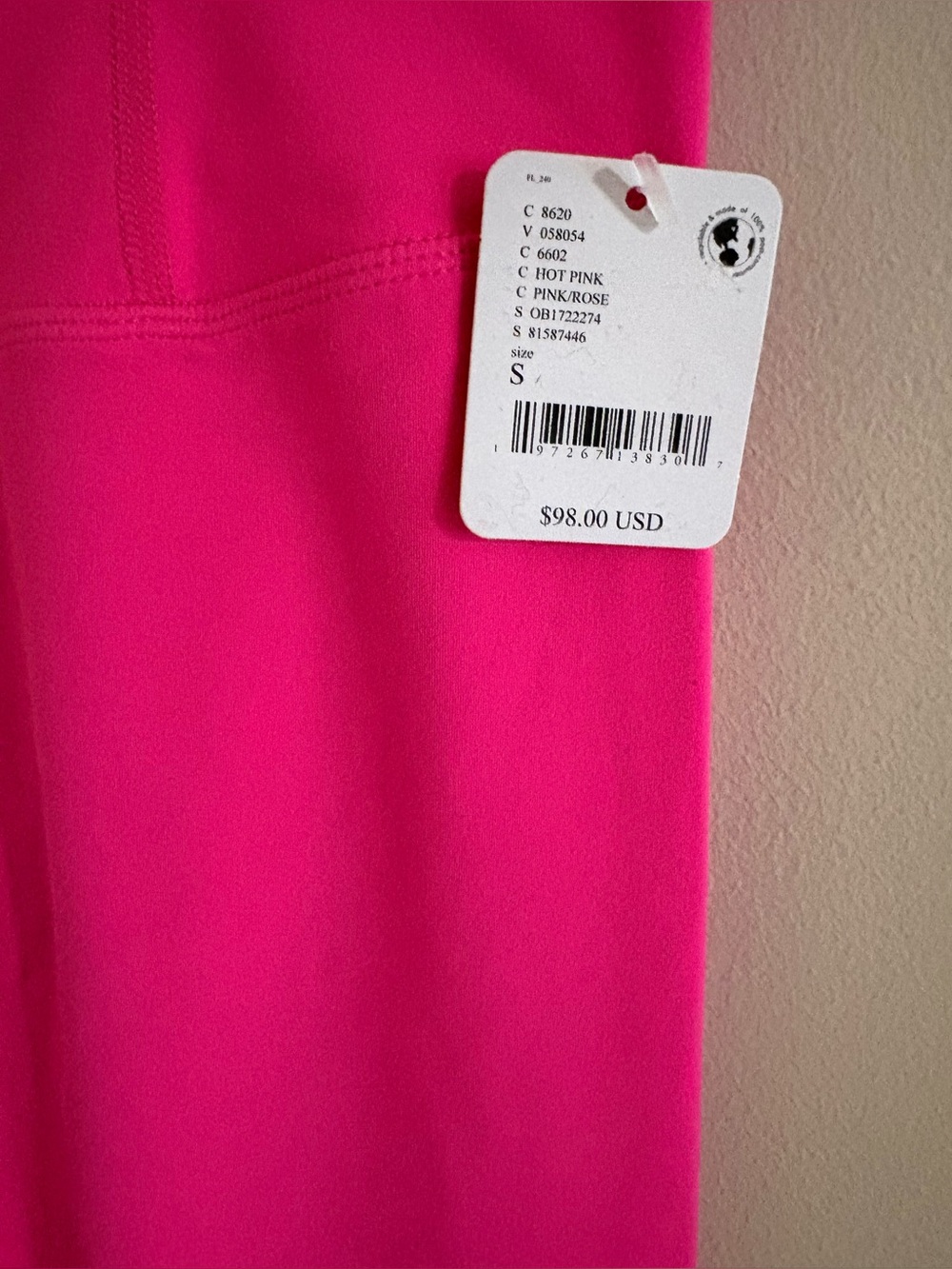 Free People Hot Pink High-Rise Seamless Leggings NWT - Picture 6 of 6